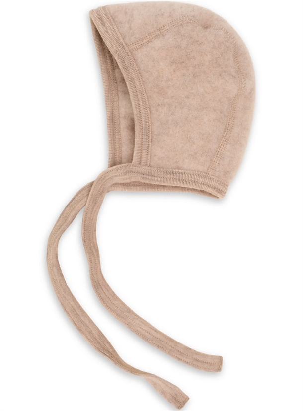 Billede af Engel Hue - Uld - Baby Bonnet Sand Melange