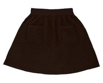 FUB Nederdel Feltet Skirt Walnut