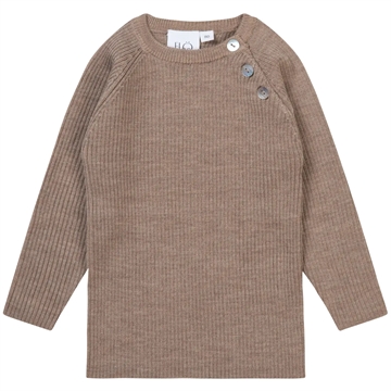 Flöss Bluse Flye Uld Sweater Ash Melange