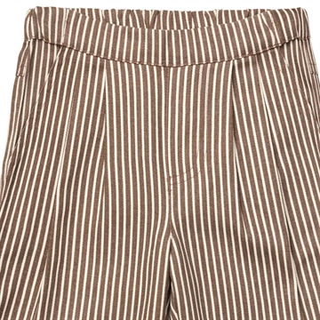 Flöss Bukser Bob Pant Roast Brown Stripe