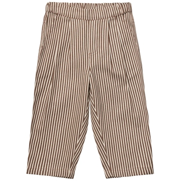 Flöss Bukser Bob Pant Roast Brown Stripe