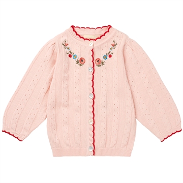 Flöss Cardigan Bella Pink Pointelle