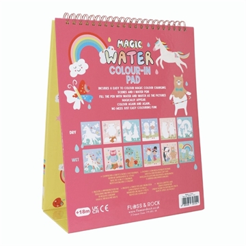 Floss & Rock vandmalebog - Rainbow Fairy Magic Water Easel and Pen