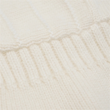 Huttelihut Hue m. ører - Merinould/Cashmere - Off-white