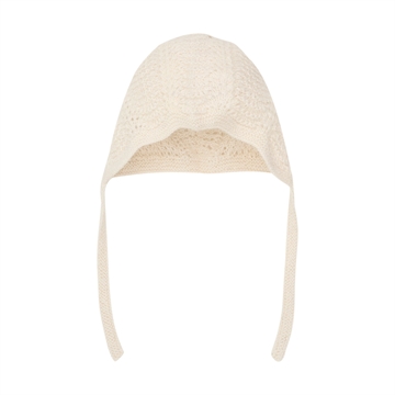 Huttelihut Hue Bonnet Alpaca Uld Strik Off-white