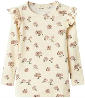 Lil Atelier Bluse Gavo Eko Turtledove Peony