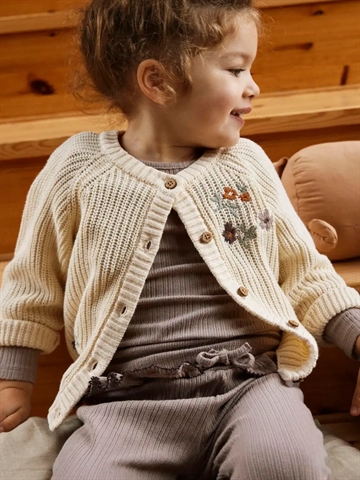 Lil Atelier Cardigan Strik Emlen Birch