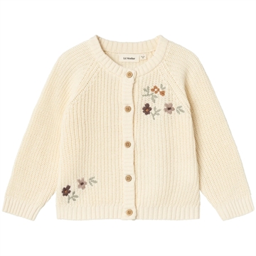 Lil Atelier Cardigan Strik Emlen Birch