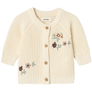 Lil Atelier Cardigan Strik Emlen Birch til baby og de mindste piger