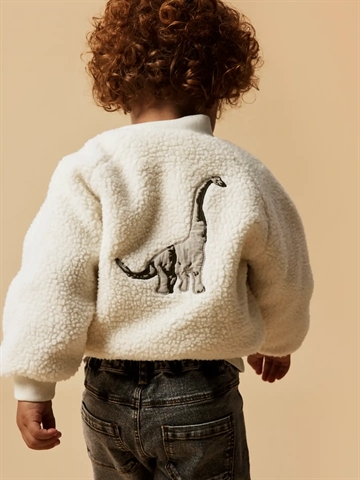 Lil Atelier Jakke - Dino - Nmnlajo Bomber Jacket Coconut Milk