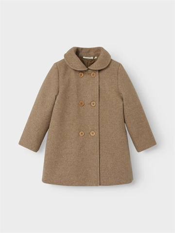 Lil Atelier Jakke Nalina Long Jacket Travertine Melange