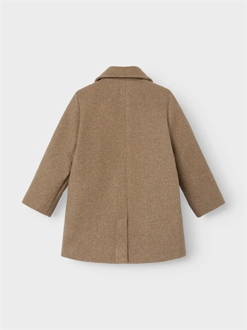 Lil Atelier Jakke Nalina Long Jacket Travertine Melange