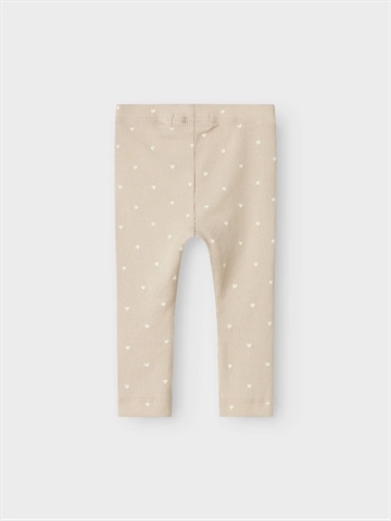 Lil Atelier Leggings - Hjerter - Gago Gray Morn Heart