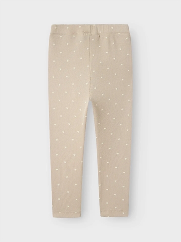 Lil Atelier Leggings - Hjerter - Gago Gray Morn Heart