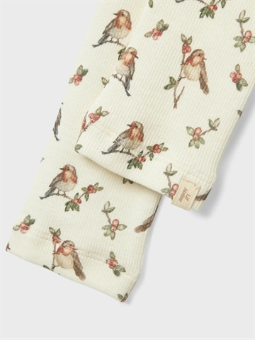 Lil Atelier Leggings NMFGAVO Turtledove Bird