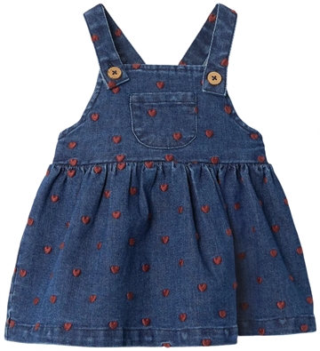 Lil Atelier Spencer - Hjerter - NbfLiva Dark Blue Denim