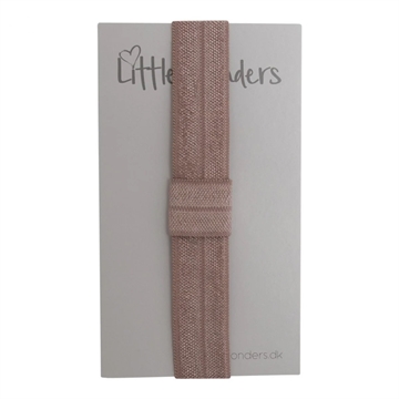 Little Wonders Elastikhårbånd til sløjfer - Olivia - Støvet Rosa