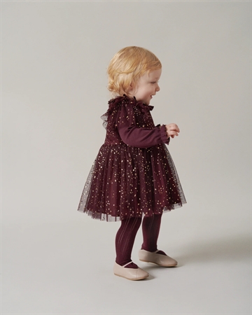 MarMar Kjole - Deandra Ballerina Dotty - Deep Mulberry