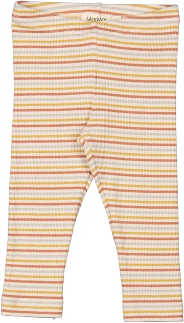 MarMar Leggings Modal Rib Autumn Stripe Mix