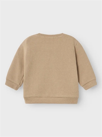 Name It Bluse - Sweat NbmSalt Weathered Teak med ræv