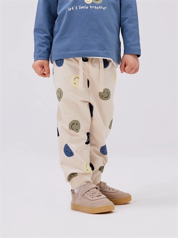 Name It Bukser Nmm Sumo Summer Sand med smiley print