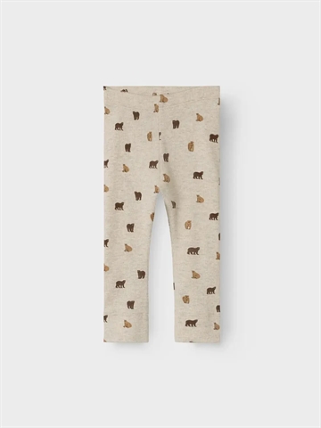 Name It Leggings Dabu Peyote Melange Bear med bjørne