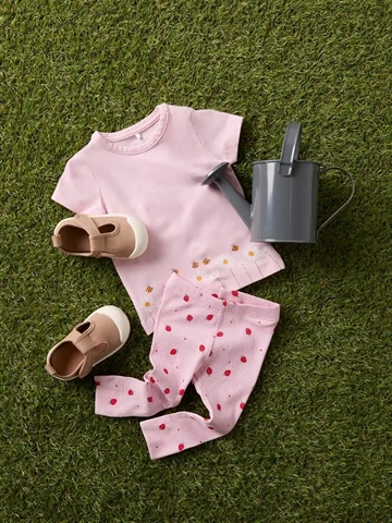 Name It Leggings Dabua - Jordbær - Parfait Pink - Baby