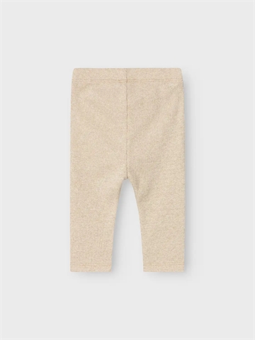 Name It Leggings - Glitter - NmfSiclo Gilded Beige