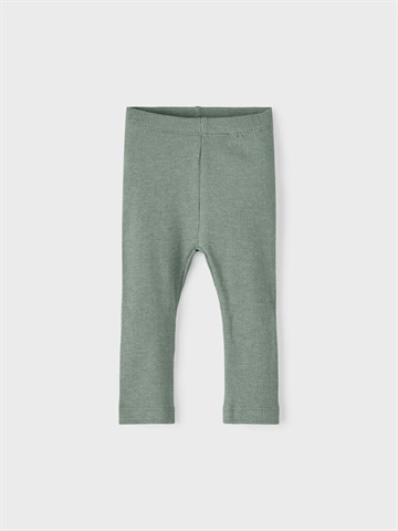 Name It Leggings Kab Lily Pad Melange i støvet grøn