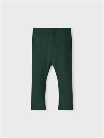 Name It Leggings Kab Pine Grove Melange i mørkegrøn