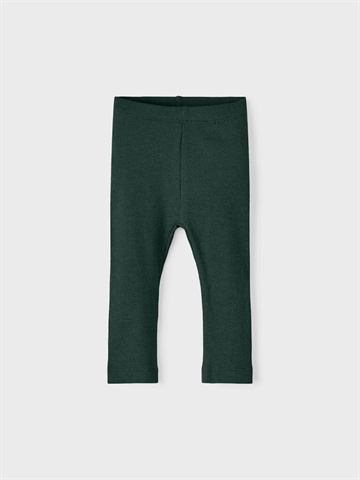 Name It Leggings Kab Pine Grove Melange i mørkegrøn