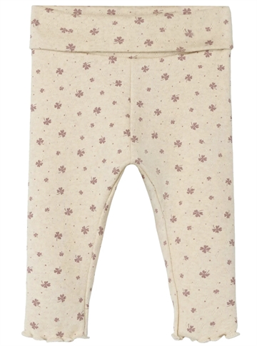 Name It Leggings Noella - Kløver - Pointelle Peyote Melange