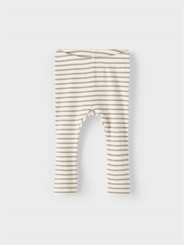 Name It Leggings Rib Bani Pure Cashmere med beige striber