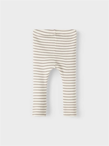 Name It Leggings Rib Bani Pure Cashmere med beige striber