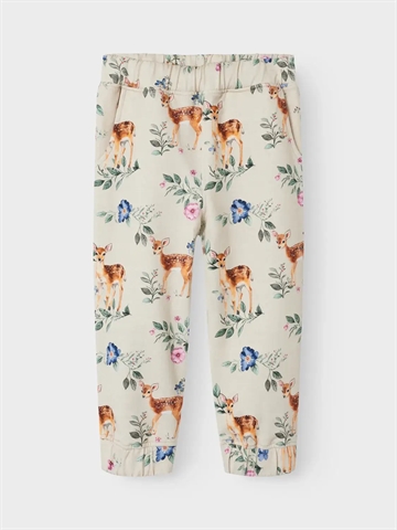 Name It Bukser - Bambi - Ojette Sweat Pants Peyote Melange