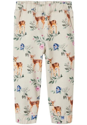 Name It Bukser - Bambi - Ojette Sweat Pants Peyote Melange