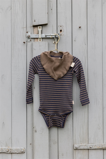 Petit Piao Body Striber Chocolate brown/indigo plum stripe