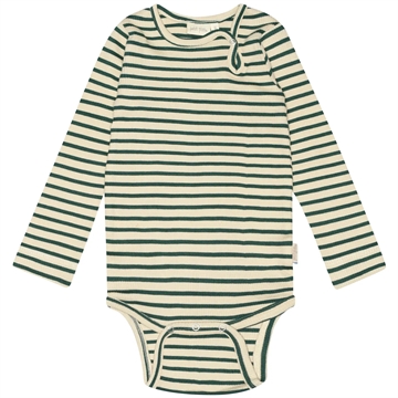 Petit Piao Body Striber Emerald green/dark off white