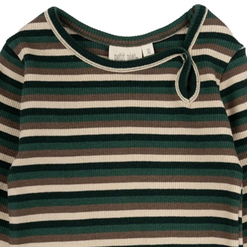 Petit Piao Body Striber Emerald green multi stripe