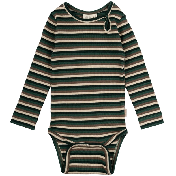 Petit Piao Body Striber Emerald green multi stripe