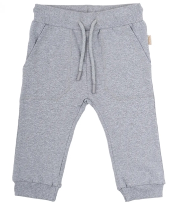 Petit Piao Sweatbukser Line - Light Grey Melange